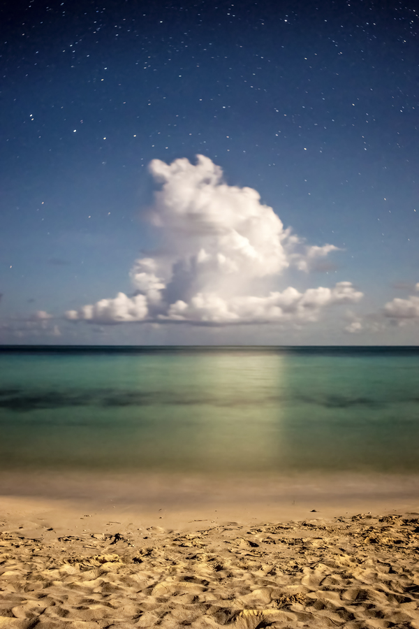 Cuba beach cloud night Digital Download