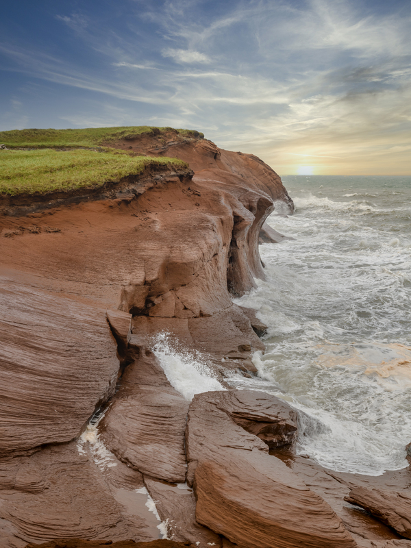 Isle De la Madeleine cliffs Digital Download