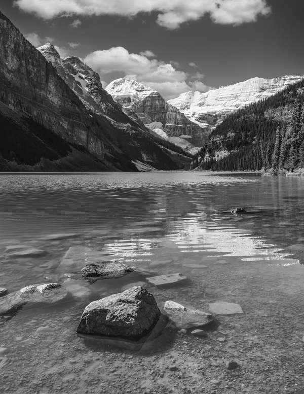 Lake Louise in black and white Digital Download