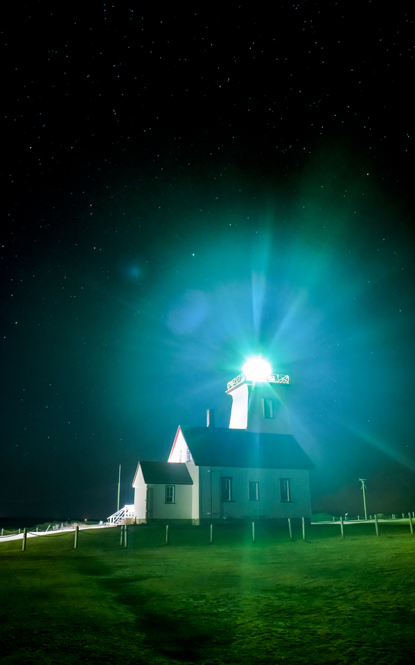 Wood Islands Lighthouse at night Digital Download