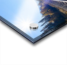 Banff Train Tracks with sun Impression Acrylique