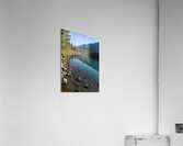 Bow River Banff with mountains 2-2 Acrylic Print