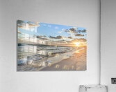 Cuban beach at sunrise 4 Impression acrylique