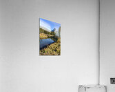 Banff Bow River mountains 2-5 Impression acrylique