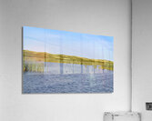 Greenwich grass dune on sky background Acrylic Print