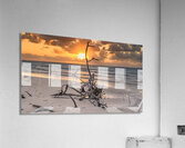Caribbean driftwood sunset Acrylic Print