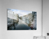 Montague river winter landscape Acrylic Print