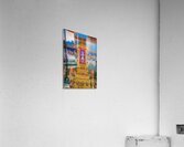 Interior of a temple at Wat Khao Rang temple Acrylic Print