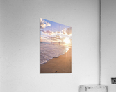 Cuban beach sunrise tiny seaweed Acrylic Print