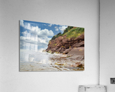 Cloudy basin head rocks Acrylic Print