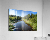 Mount Katahdin campsite Nesowadnehunk river Acrylic Print