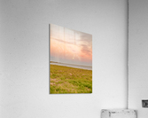 Isle De Madeleine moonrise at sunset  2 Acrylic Print