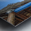 Deck with an awesome tropical view Metal print