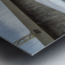 Confederation bridge wide view cloudy Metal print