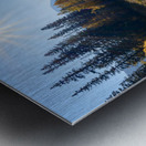 Banff Train tracks with sun 2 Metal print