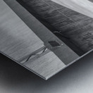 Confederation bridge in black and white wide view PEI Metal print