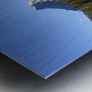 Bow river with mountains 2-7 Metal print