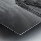 Iles De La Madeleine cliffs black and white Metal print