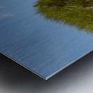 Pathway over the dunes to the beach. Metal print