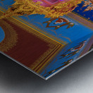 Interior of a temple at Wat Khao Rang temple Metal print