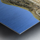 Hoodoos rocks with purple flowers Metal print