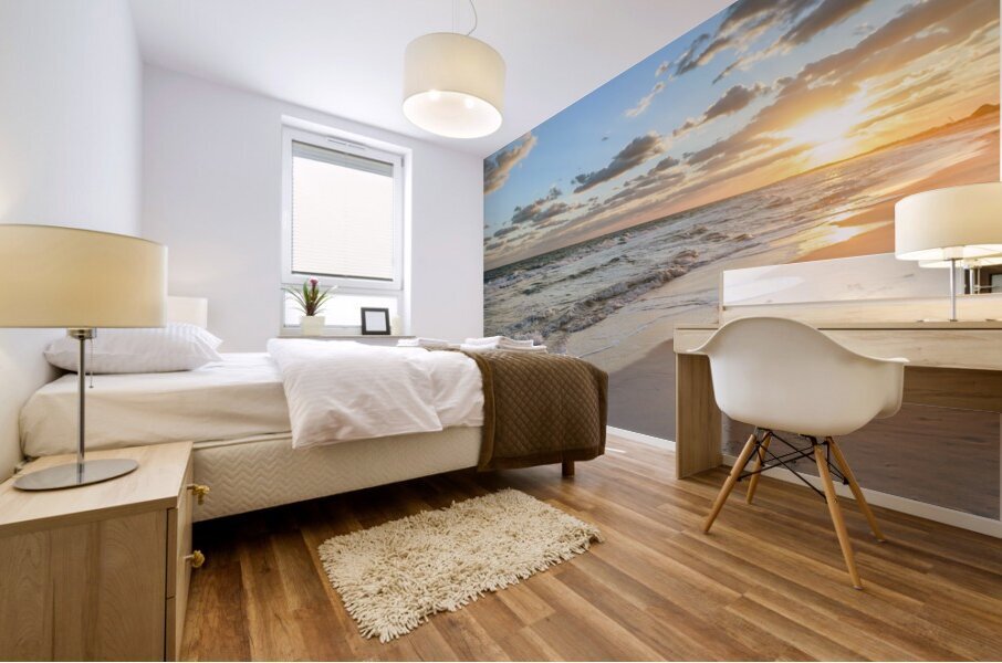 Cuban beach at sunrise 4 Impression murale