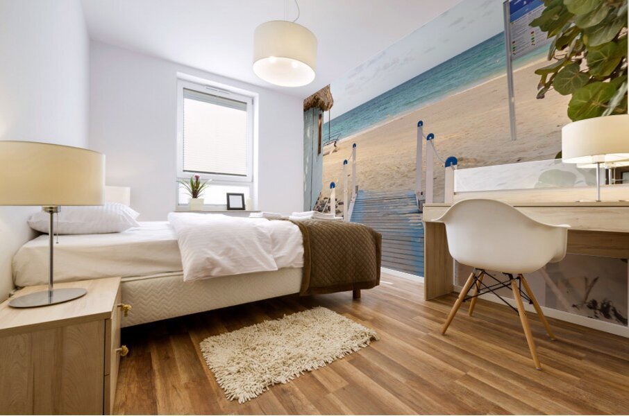 Cuban Beach Arrival path Impression murale