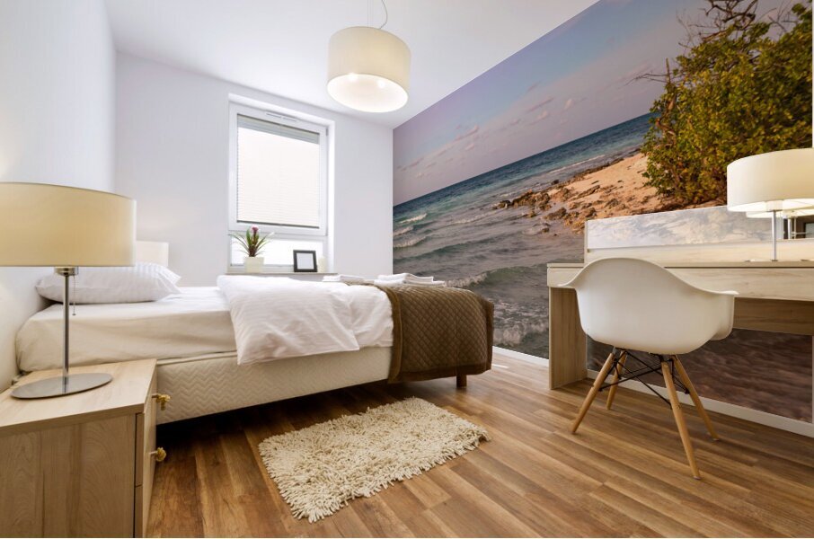 Cayo Coco beach sunset hour Impression murale