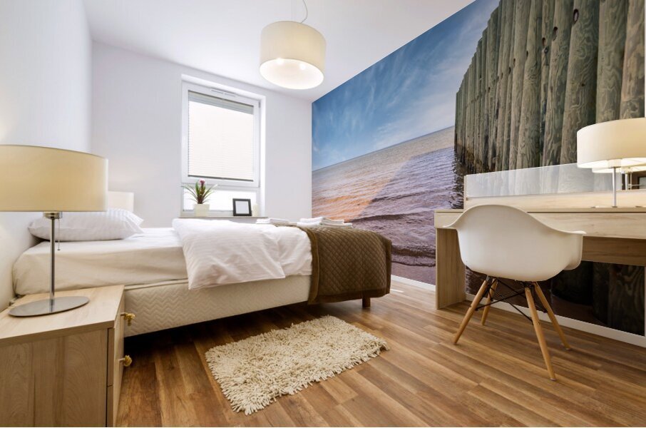 Basin headbeach dock ocean view Mural print