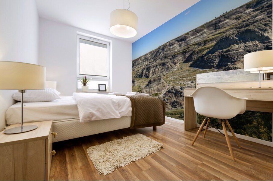 Horseshoe Canyon in Alberta Mural print