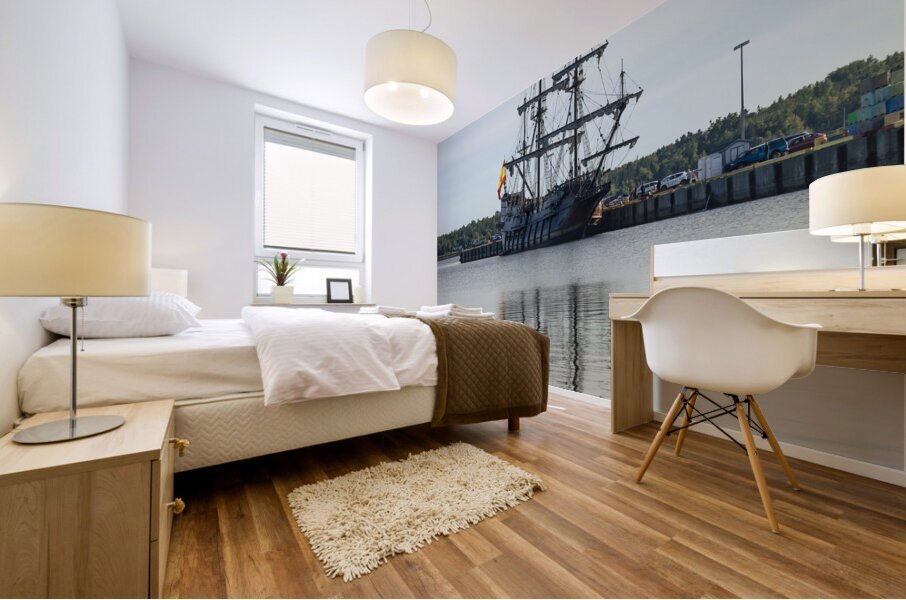 El Galeon tall ship from Spain Mural print