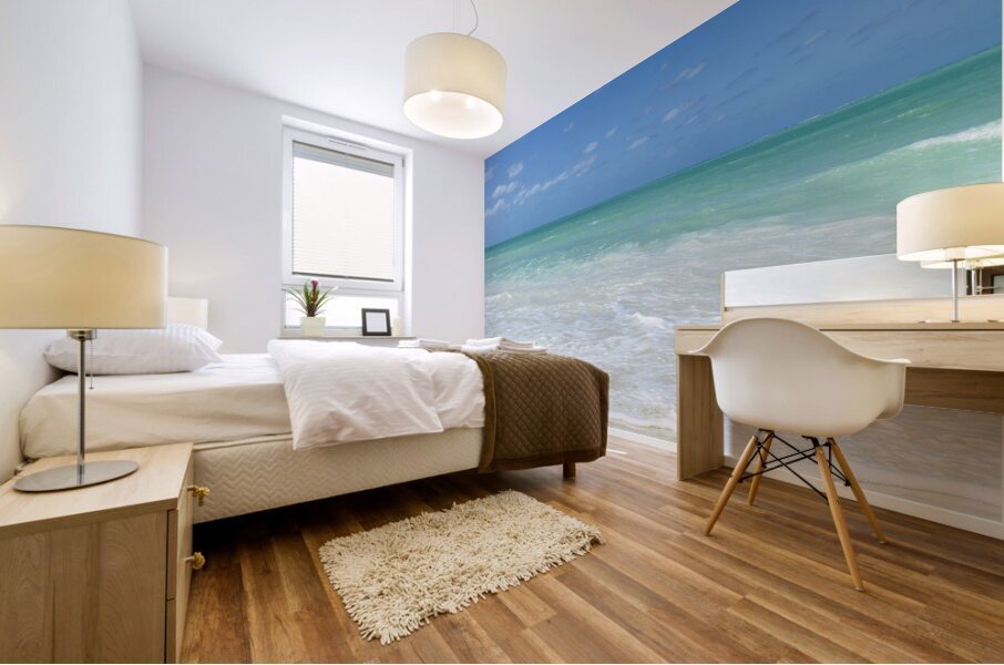 Cuban beach blue aqua Mural print