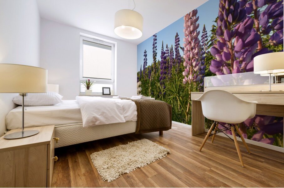 Colourful Lupins in Bloom 4 Mural print