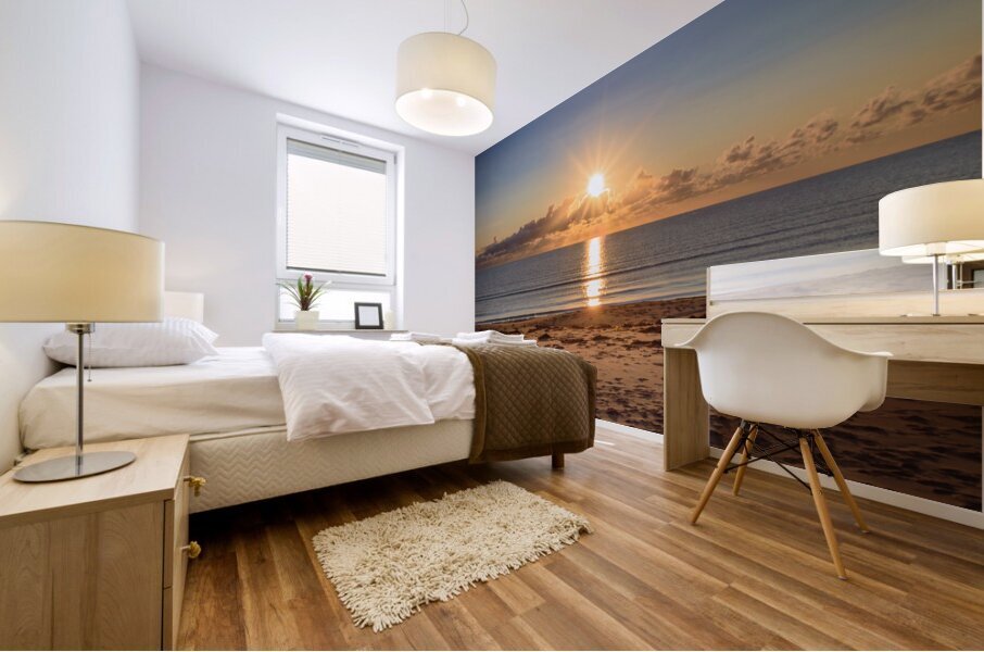Panmure Island beach sunrise Mural print
