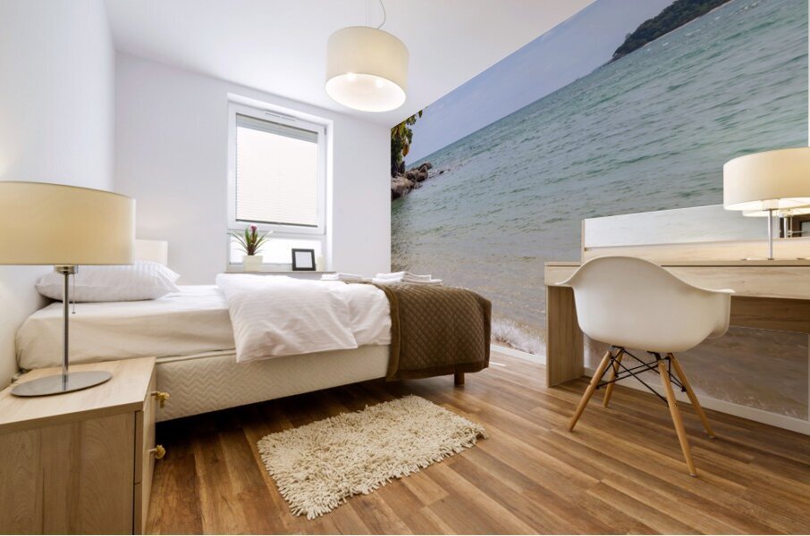 Rawai beach with island view Mural print