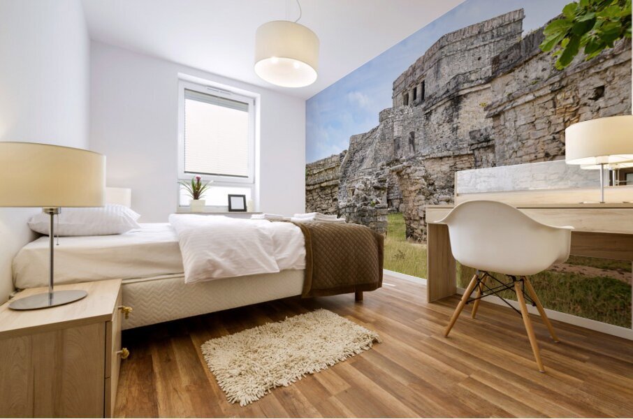 Tulum ruins in mexico Mural print