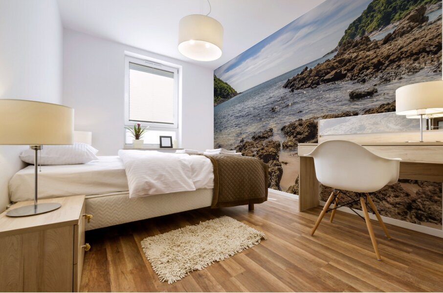 Ya-Nui beach island view - 2 Mural print