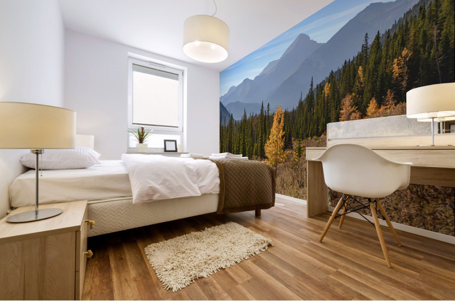 Bluerock Wildland golden tree Mural print