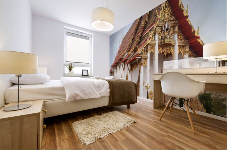 Chalong temple 2 0848 Mural print