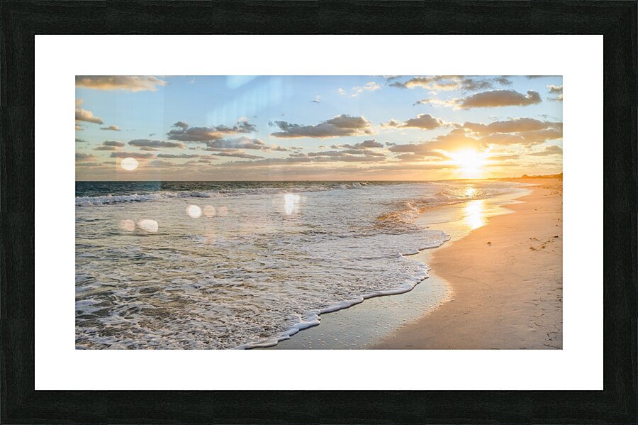 Cuban beach sunrise 3 Picture Frame print