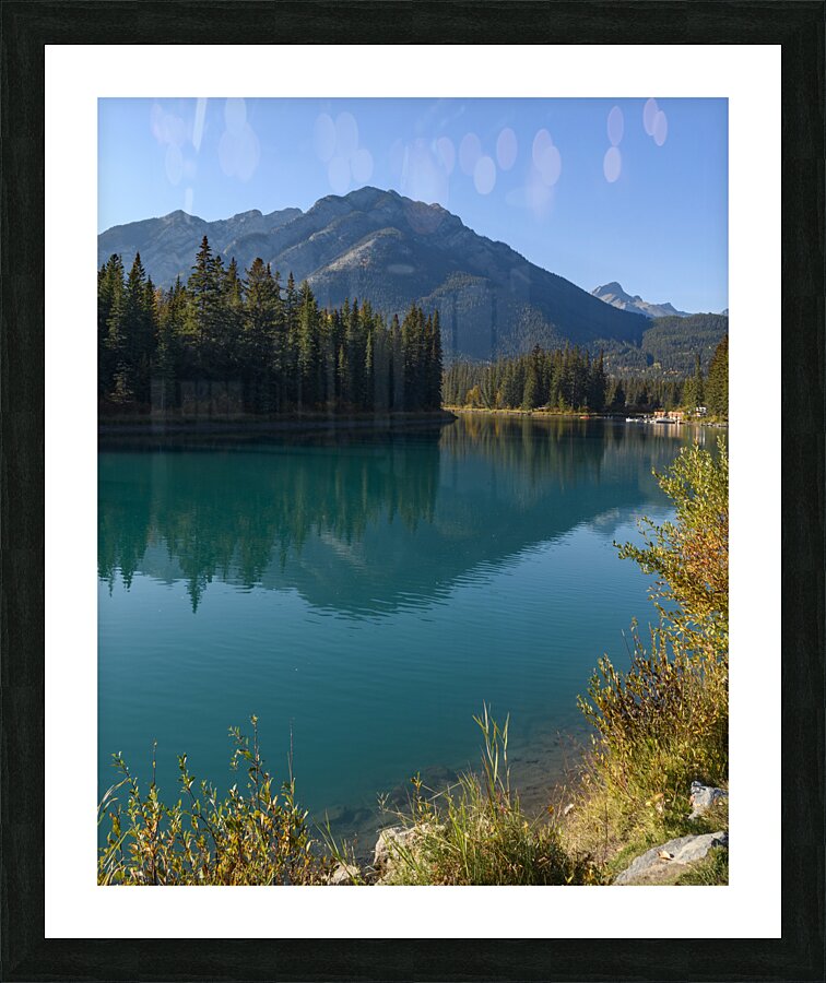 Banff Bow River mountains 2 Picture Frame print