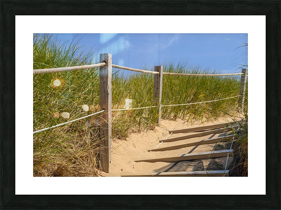 Path Almost at the beach Picture Frame print
