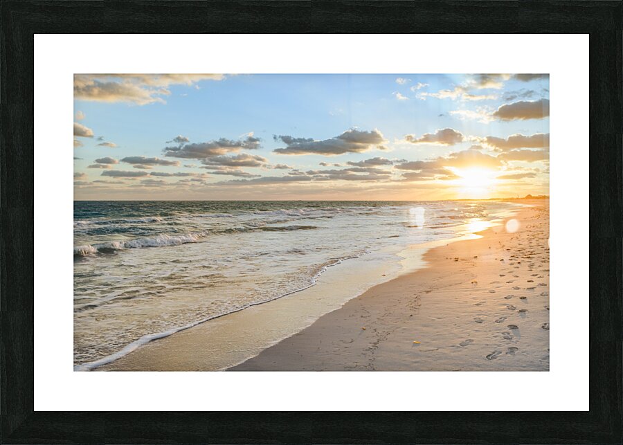 Cuban beach sunrise 2 Picture Frame print