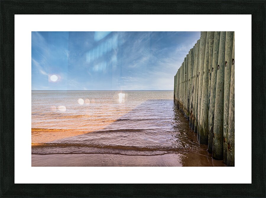 Basin headbeach dock ocean view Picture Frame print