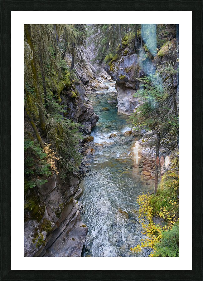 Johnston Canyon river Picture Frame print