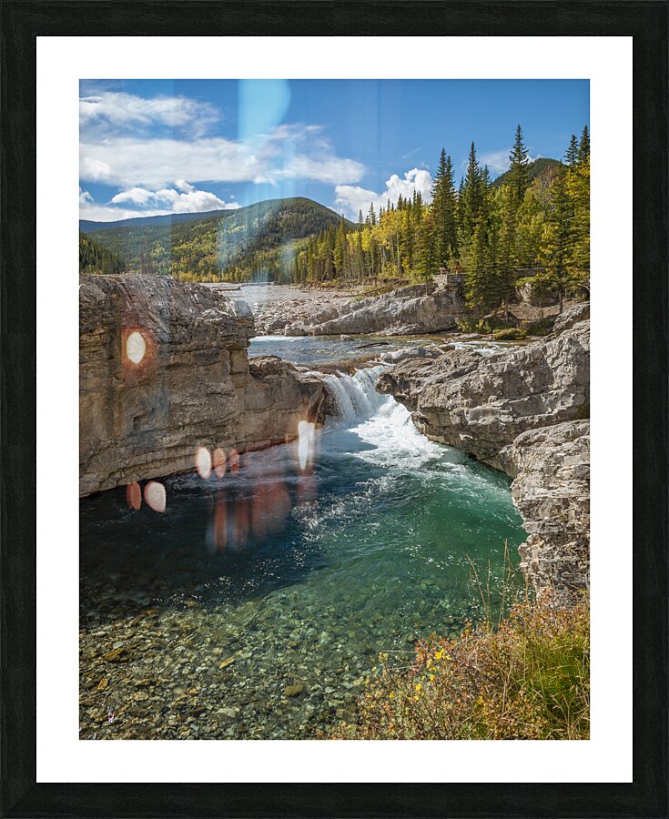 Elbow Falls Alberta Picture Frame print
