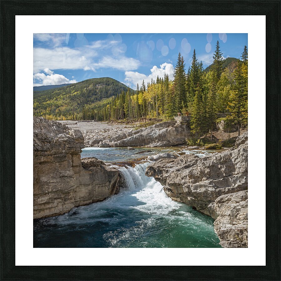 Elbow Falls Alberta 2 Picture Frame print