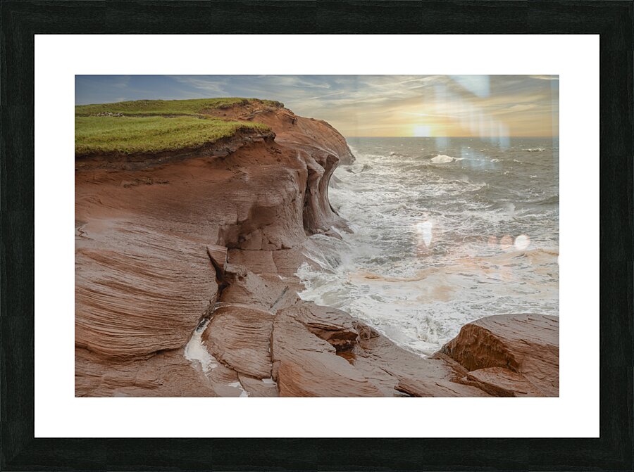 Isle de la Madeleine cliffs 2 Picture Frame print