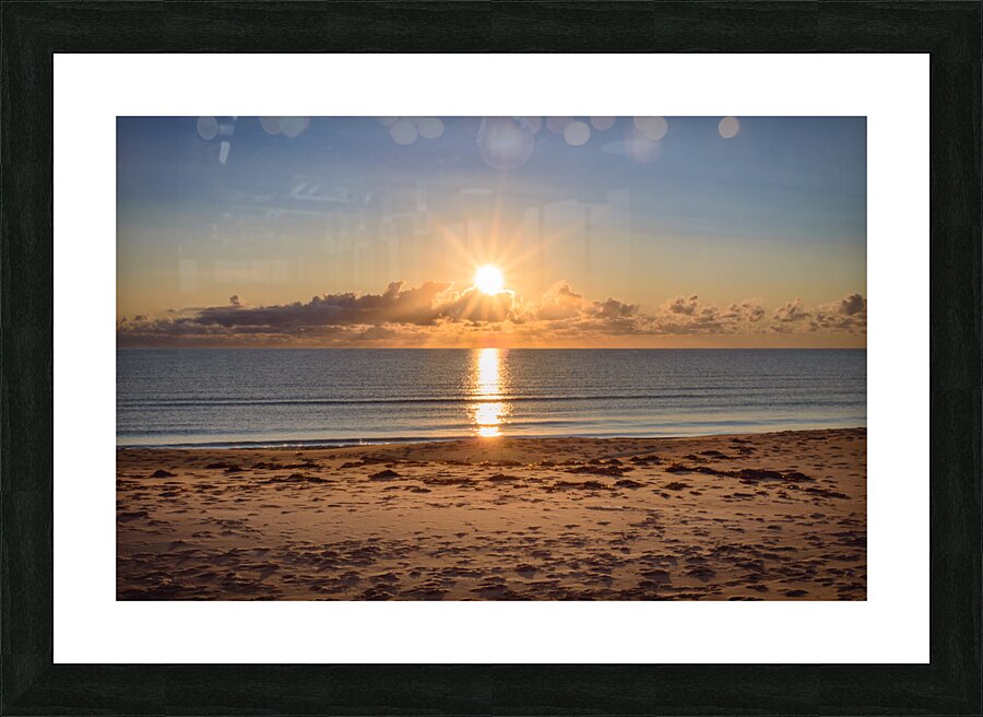 Panmure Island beach sunrise Picture Frame print