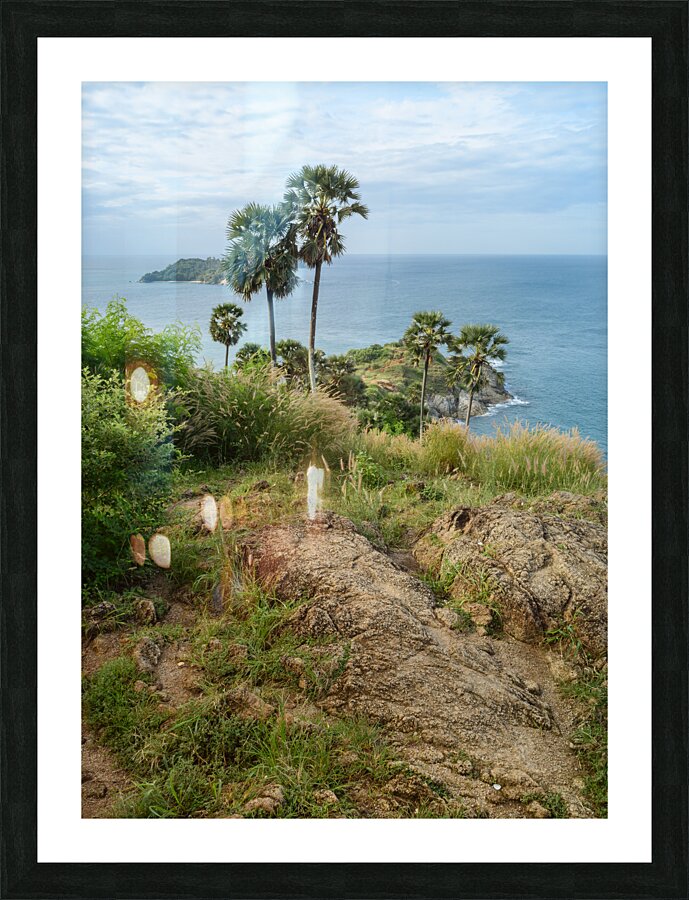 Prom Thep Ya-nui beach lookout point Picture Frame print